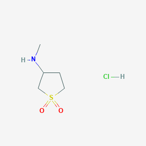 molecular formula C5H12ClNO2S B1303586 3-(甲基氨基)四氢噻吩 1,1-二氧化物盐酸盐 CAS No. 53287-53-9