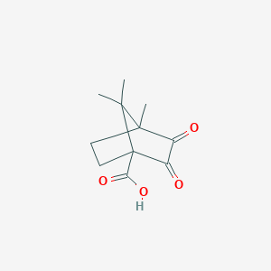 B1303587 4,7,7-Trimethyl-2,3-dioxo-bicyclo[2.2.1]heptane-1-carboxylic acid CAS No. 69842-14-4