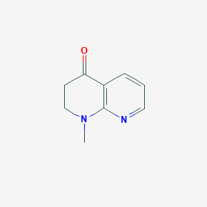 molecular formula C9H10N2O B13035872 2-Methoxy-5-(trifluoromethyl)-1,3,4-thiadiazole 