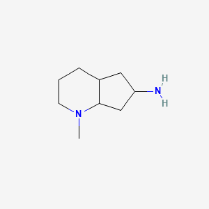 molecular formula C9H18N2 B13035873 1-Methyloctahydro-1H-cyclopenta[b]pyridin-6-amine 