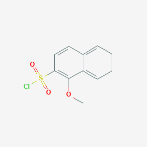 molecular formula C11H9ClO3S B13035886 1-Methoxynaphthalene-2-sulfonyl chloride 