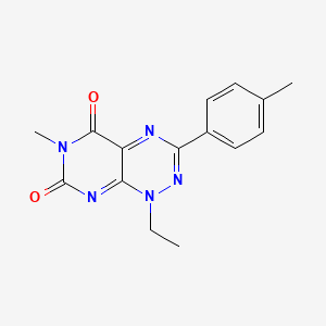 1-Ethyl-6-methyl-3-(p-tolyl)pyrimido[5,4-e][1,2,4]triazine-5,7(1H,6H)-dione