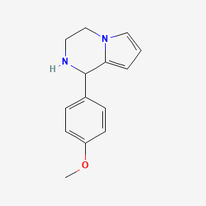 B1303591 1-(4-Methoxy-phenyl)-1,2,3,4-tetrahydro-pyrrolo[1,2-a]pyrazine CAS No. 112758-90-4