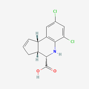 (3aR,4S,9bS)-6,8-dichloro-3a,4,5,9b-tetrahydro-3H-cyclopenta[c]quinoline-4-carboxylic acid