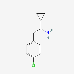 2-(4-Chlorophenyl)-1-cyclopropylethan-1-amine