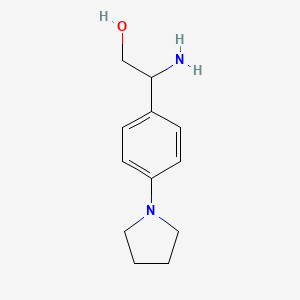 2-Amino-2-[4-(pyrrolidin-1-YL)phenyl]ethan-1-OL