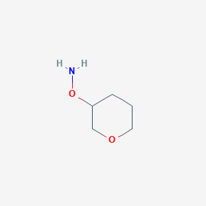 molecular formula C5H11NO2 B13035973 O-(Tetrahydro-2H-pyran-3-YL)hydroxylamine 