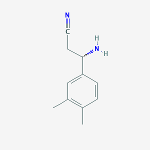 (3S)-3-Amino-3-(3,4-dimethylphenyl)propanenitrile