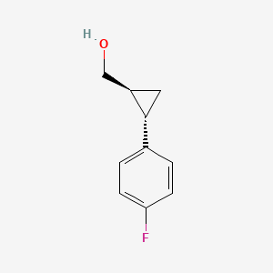 molecular formula C10H11FO B13036016 ((1S,2S)-2-(4-fluorophenyl)cyclopropyl)methanol 