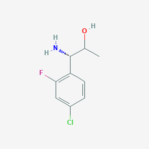 (1S)-1-Amino-1-(4-chloro-2-fluorophenyl)propan-2-OL