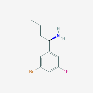 (R)-1-(3-Bromo-5-fluorophenyl)butan-1-amine