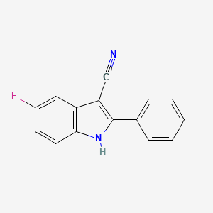 5-fluoro-2-phenyl-1H-indole-3-carbonitrile