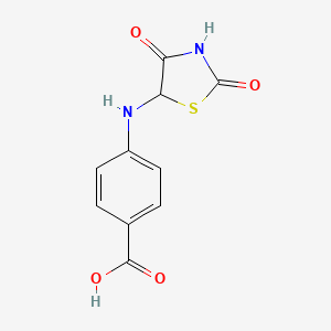 molecular formula C10H8N2O4S B1303606 4-(2,4-二氧代-噻唑烷-5-基氨基)-苯甲酸 CAS No. 1008003-22-2