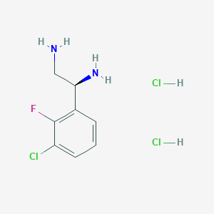 (1S)-1-(3-Chloro-2-fluorophenyl)ethane-1,2-diamine 2hcl