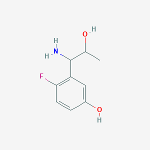 3-(1-Amino-2-hydroxypropyl)-4-fluorophenol