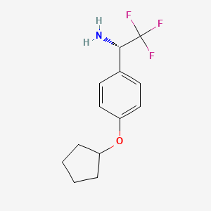 (1S)-1-(4-Cyclopentyloxyphenyl)-2,2,2-trifluoroethylamine