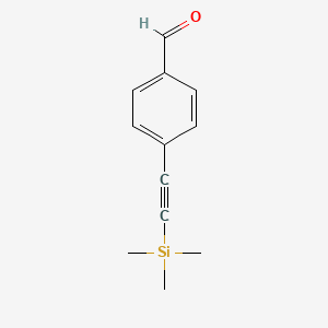 molecular formula C12H14OSi B1303621 4-[(三甲基甲硅烷基)乙炔基]苯甲醛 CAS No. 77123-57-0