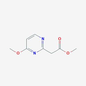 molecular formula C8H10N2O3 B13036212 Methyl 2-(4-methoxypyrimidin-2-yl)acetate 