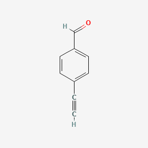 molecular formula C9H6O B1303622 4-Ethynylbenzaldehyde CAS No. 63697-96-1