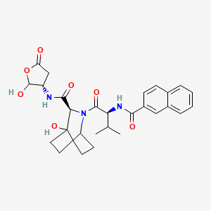 (1S,3S,4S)-2-((2-Naphthoyl)-L-valyl)-4-hydroxy-N-((3S)-2-hydroxy-5-oxotetrahydrofuran-3-YL)-2-azabicyclo[2.2.2]octane-3-carboxamide