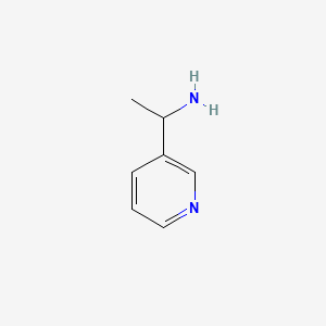 molecular formula C7H10N2 B1303624 1-Pyridin-3-yl-ethylamine CAS No. 56129-55-6