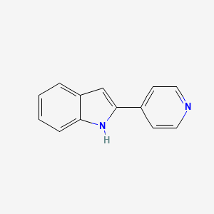 molecular formula C13H10N2 B1303625 2-(吡啶-4-基)-1H-吲哚 CAS No. 21182-07-0