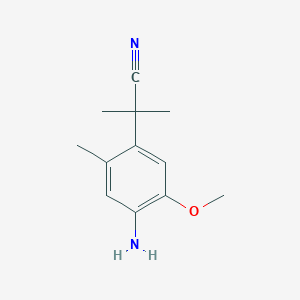 2-(4-Amino-5-methoxy-2-methylphenyl)-2-methylpropanenitrile