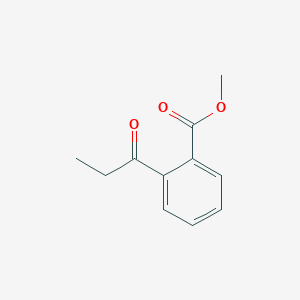 molecular formula C11H12O3 B13036293 Methyl 2-propionylbenzoate 