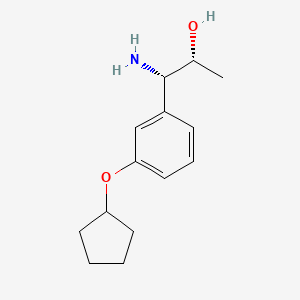 (1S,2R)-1-Amino-1-(3-cyclopentyloxyphenyl)propan-2-OL