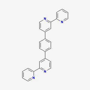 molecular formula C26H18N4 B13036341 1,4-Di([2,2'-bipyridin]-4-yl)benzene 