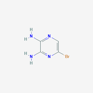 molecular formula C4H5BrN4 B1303637 5-Bromopyrazine-2,3-diamine CAS No. 89123-58-0