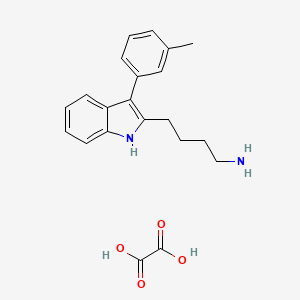 4-[3-(3-Methylphenyl)-1H-indol-2-YL]butan-1-amine oxalate