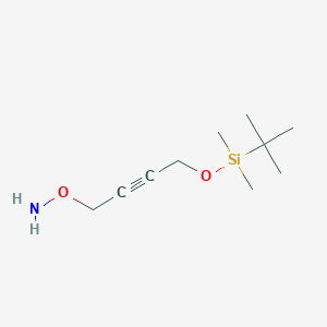 molecular formula C10H21NO2Si B13036418 O-(4-((Tert-butyldimethylsilyl)oxy)but-2-YN-1-YL)hydroxylamine 