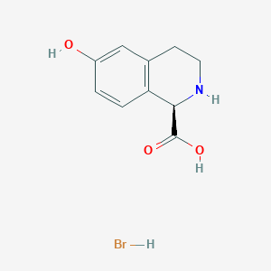 (R)-6-Hydroxy-1,2,3,4-tetrahydroisoquinoline-1-carboxylic acid hbr