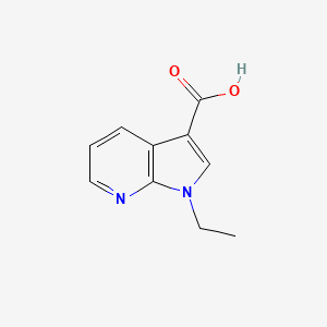 molecular formula C10H10N2O2 B13036490 1H-Pyrrolo[2,3-b]pyridine-3-carboxylic acid, 1-ethyl- 