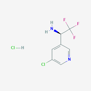 (R)-1-(5-Chloropyridin-3-YL)-2,2,2-trifluoroethan-1-amine hcl