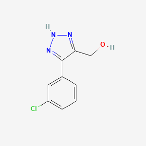 (4-(3-Chlorophenyl)-1H-1,2,3-triazol-5-yl)methanol