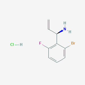 (R)-1-(2-Bromo-6-fluorophenyl)prop-2-EN-1-amine hcl