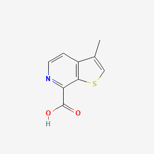 molecular formula C9H7NO2S B13036531 3-Methylthieno[2,3-c]pyridine-7-carboxylicacid 