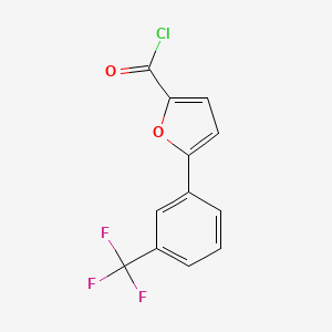 molecular formula C12H6ClF3O2 B1303654 2-Furancarbonyl chloride, 5-[3-(trifluoromethyl)phenyl]- CAS No. 61941-90-0