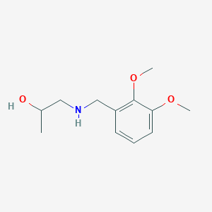 molecular formula C12H19NO3 B1303656 1-(2,3-Dimethoxy-benzylamino)-propan-2-ol CAS No. 626207-91-8