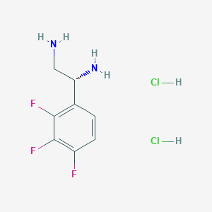 (1R)-1-(2,3,4-Trifluorophenyl)ethane-1,2-diamine 2hcl