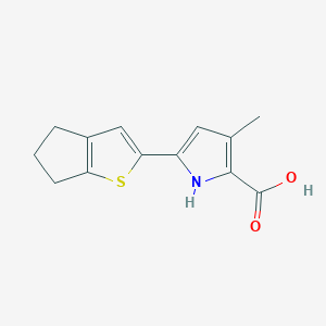 5-(5,6-dihydro-4H-cyclopenta[b]thiophen-2-yl)-3-methyl-1H-pyrrole-2-carboxylic acid