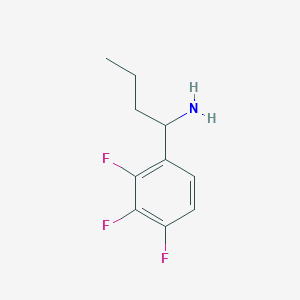 molecular formula C10H12F3N B13036637 1-(2,3,4-Trifluorophenyl)butan-1-amine 