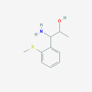 1-Amino-1-(2-methylthiophenyl)propan-2-OL