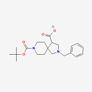 2-Benzyl-8-(tert-butoxycarbonyl)-2,8-diazaspiro[4.5]decane-4-carboxylic acid