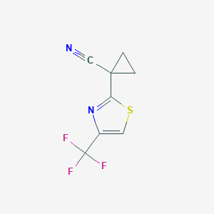 1-(4-(Trifluoromethyl)thiazol-2-YL)cyclopropane-1-carbonitrile