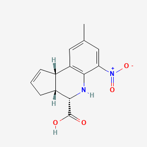 (3aR,4S,9bS)-8-methyl-6-nitro-3a,4,5,9b-tetrahydro-3H-cyclopenta[c]quinoline-4-carboxylic acid