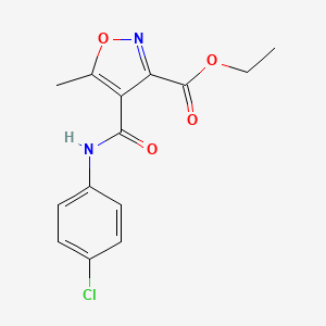 molecular formula C14H13ClN2O4 B1303676 4-[(4-氯苯胺)羰基]-5-甲基-3-异恶唑甲酸乙酯 CAS No. 134889-04-6