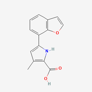 5-(Benzofuran-7-yl)-3-methyl-1H-pyrrole-2-carboxylicacid